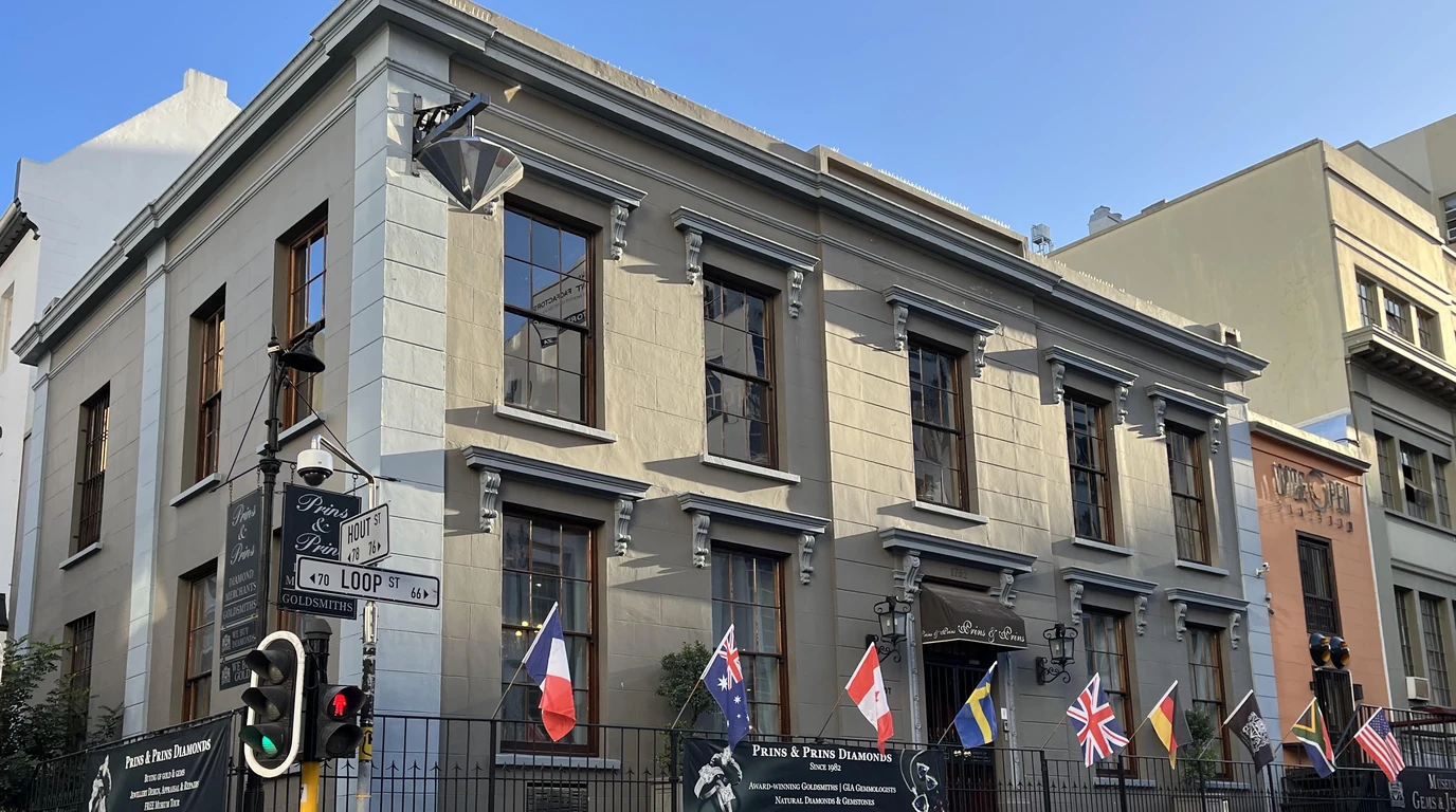 Huguenot House on the corner of Loop and Hout Streets, home of Prins and Prins, Cape Town