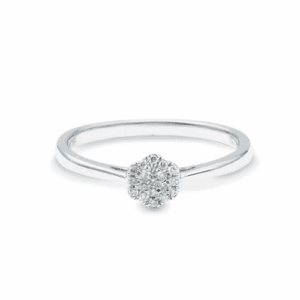 Diamond Flower Illusion Ring