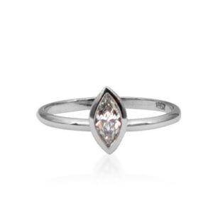 Marquise Diamond Bezel Set Ring