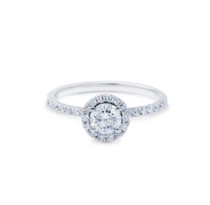 Angelic Diamond Halo Ring