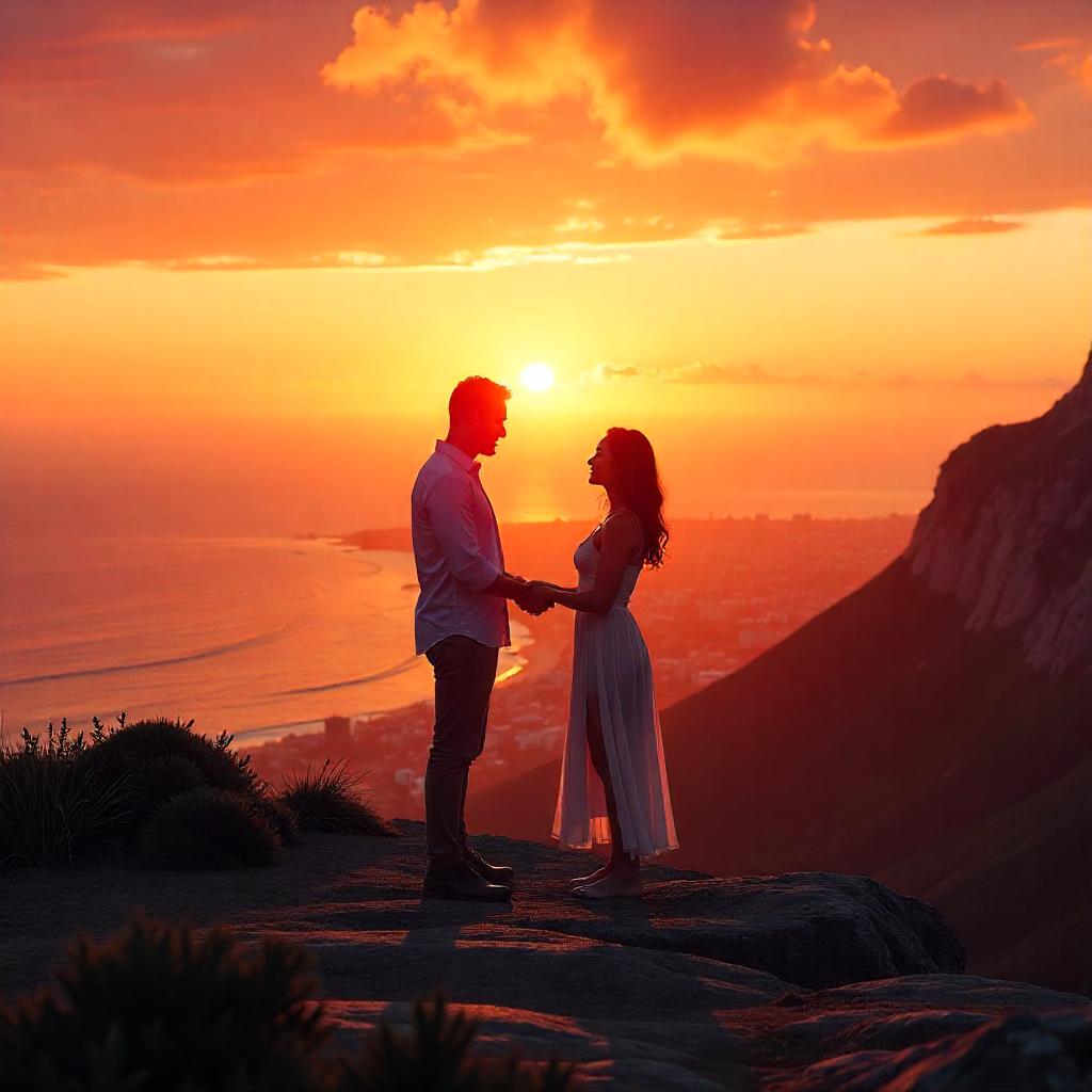 Romantic Cape Town Proposal Ideas with Matching Diamond Rings