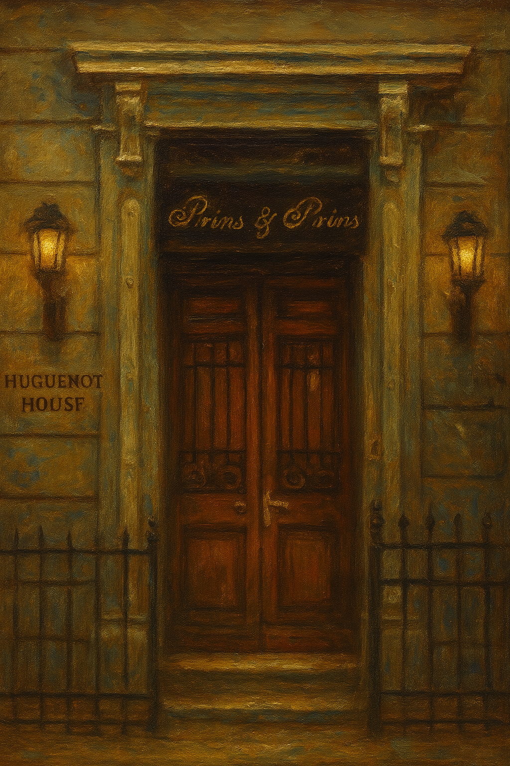 a door with a sign on it