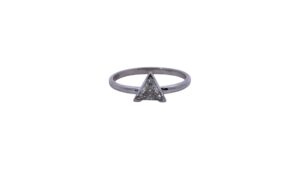 White Gold Trilliant Cut Diamond Ring