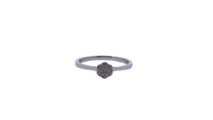 White Gold Diamond Flower Ring