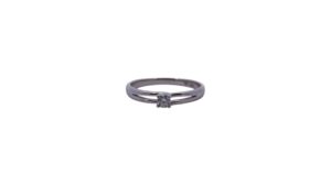 White Gold Split Shank Diamond Solitaire Ring